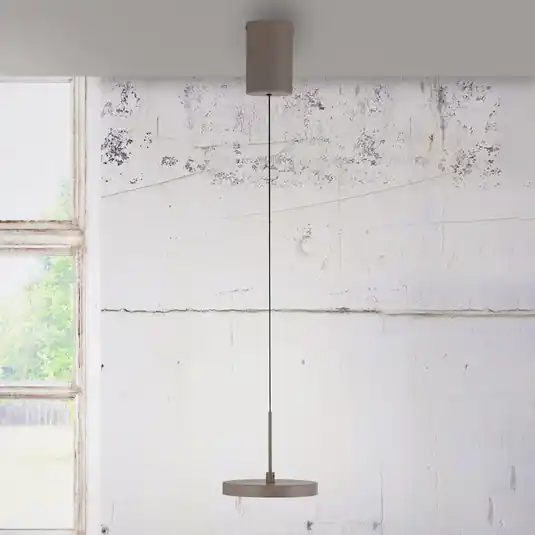 JUST LIGHT. Lampada LED a sospensione a LED Plata, sabbia, a 1 luce, 3.000 K Prezzo Di Fabbrica
