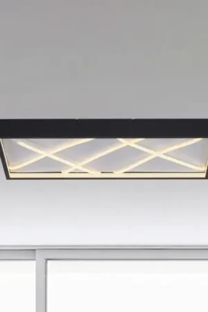 Offerta Limitata JUST LIGHT. plafoniera LED Mikado, 60 x 30 cm, nera