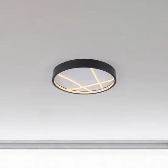 A Buon Prezzo JUST LIGHT. plafoniera LED Mikado, Ø 40 cm, nera