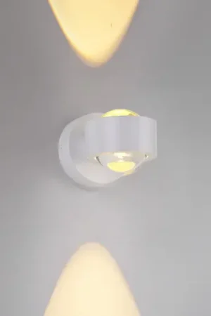JUST LIGHT. applique a LED ricaricabile Chia, bianca, ferro, 3.000 K Occasione