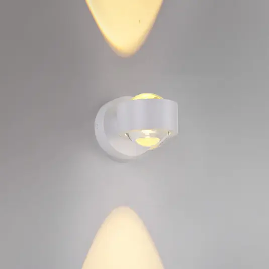 JUST LIGHT. applique a LED ricaricabile Chia, bianca, ferro, 3.000 K Occasione
