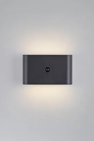 Vendita Finale JUST LIGHT. applique a LED ricaricabile Ziddy nera Sensore 3.000K