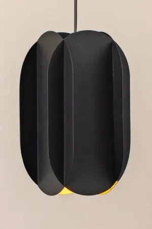 Lampada a sospensione Corner, nera, altezza 35 cm, metallo, E27 Scelto Dai Clienti