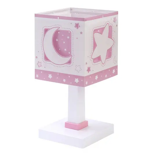 Lampada da tavolo per bambini Moonlight Pink, G4, larghezza 14 cm Affare