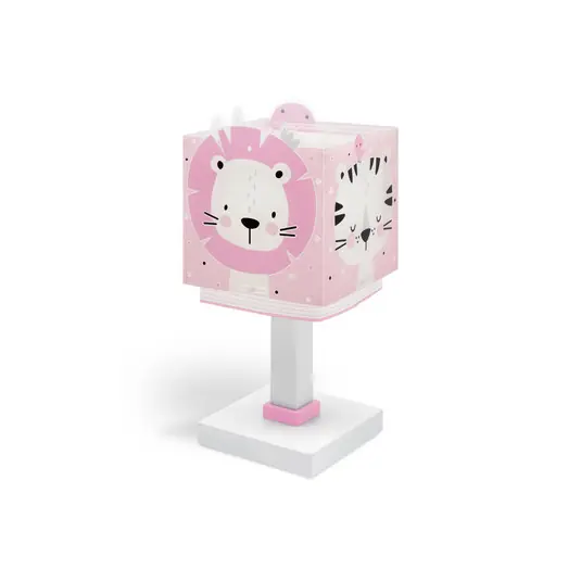Lampada da tavolo per bambini Baby Jungle, rosa, G4, larghezza 14 cm Popolare