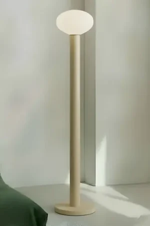 Piantana Flo, beige, altezza 138 cm, a 1 luce, vetro Consegna Rapida