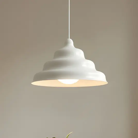 Acquista Ora Lampada a sospensione Fala, bianca, Ø 23 cm, vetro