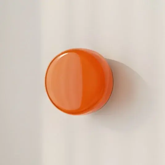 Applique BonBon, arancione, Ø 16 cm, vetro Bestseller