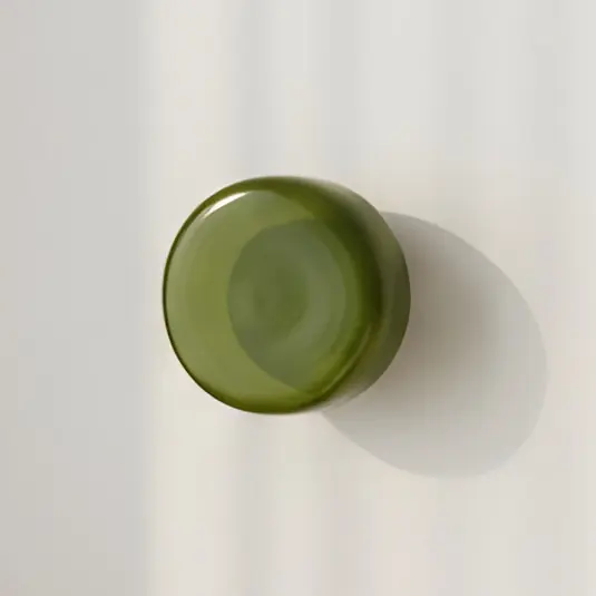 Popolare Applique BonBon, verde, Ø 16 cm, vetro