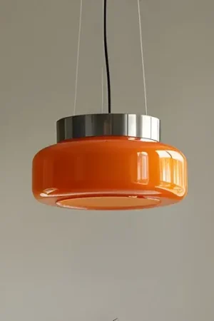 Offerta Lampada a sospensione BonBon, arancione, Ø 25 cm, vetro