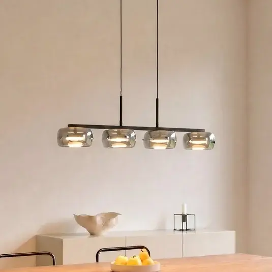 Soddisfatti O Rimborsati Lucande Lampada LED a sospensione Martis, nera, a 4 luci, dimmerabile