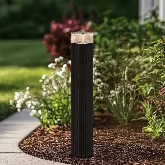 Economico Lindby Lampione Halvar, 50 cm, nero, IP65, GU10
