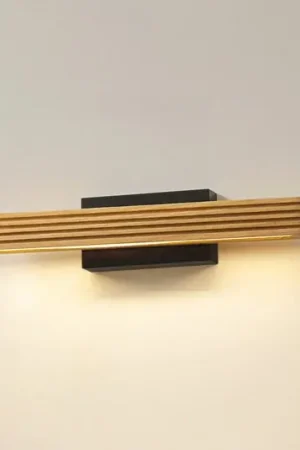 Super Prezzo Lucande Applique a LED Lieske, 40 cm, legno, nero