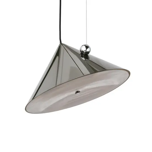 Non Perdere Tom Dixon lampada LED a sospensione Pose, verde, Ø 43 cm, acciaio dimmerabile
