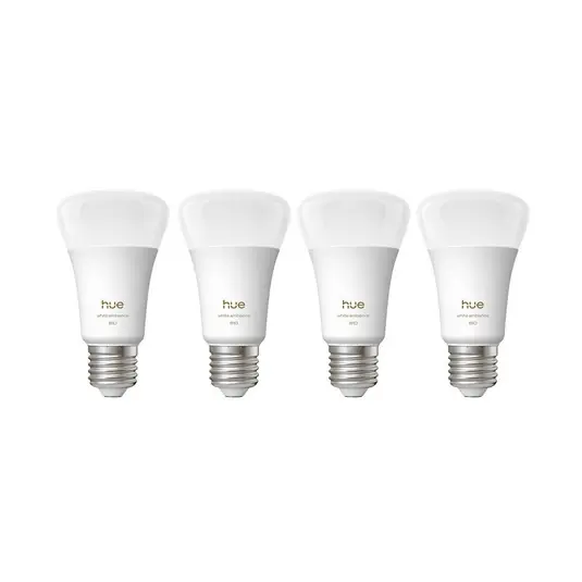 Philips Hue White Ambiance Smart E27 LED, 6 W, 810 lm, CCT, confezione da 4 Ordina Subito