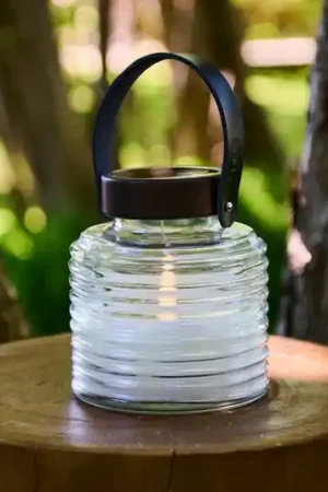 Acquista Ora Lampada LED solare Aston Jar, altezza 16 cm, nero/marrone, IP44