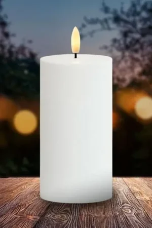 Candela LED Sille, alimentazione solare, altezza 15 cm, bianca, IP44 Direttamente Dal Produttore
