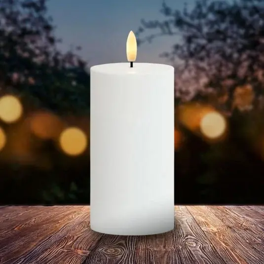 Candela LED Sille, alimentazione solare, altezza 15 cm, bianca, IP44 Direttamente Dal Produttore