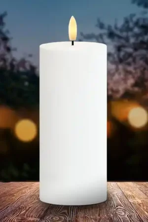 Promozione Candela LED Sille, alimentazione solare, altezza 20 cm, bianca, IP44