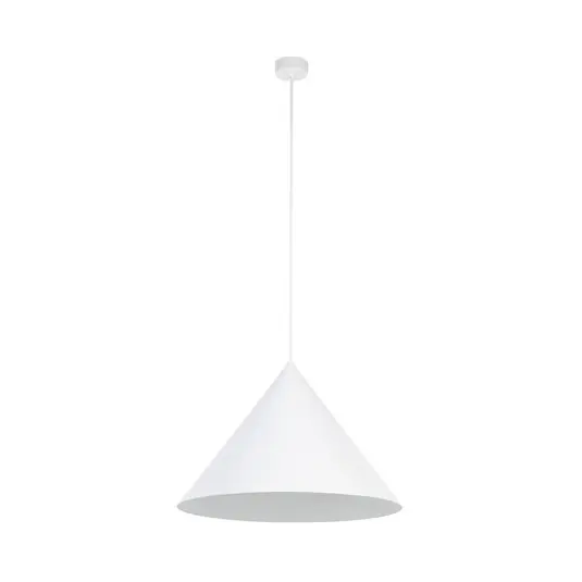 Lampada a sospensione Cono, a 1 luce, Ø 50 cm, bianca, E27 Ordina Subito
