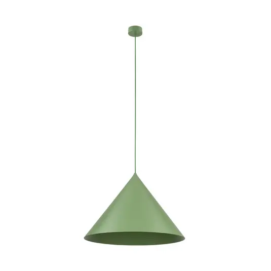 Lampada a sospensione Cono, a 1 luce, Ø 50 cm, verde, E27 A Buon Prezzo