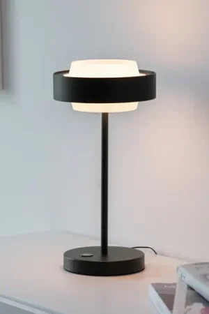 Offerta Lampo SCHÖNER WOHNEN lampada LED da tavolo Elmo, nera, 3000 K, dimmerabile