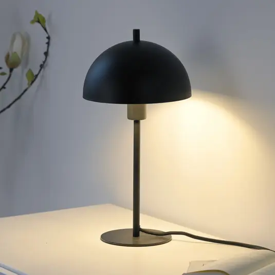 Schöner Wohnen Lampada da tavolo Ali, nera, ferro, E14 Offerta