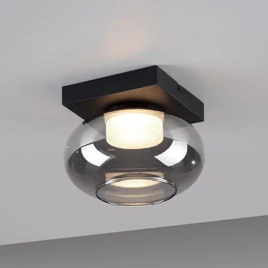 Compra Online SCHÖNER WOHNEN plafoniera LED Sia, grigio fumo 3.000 K