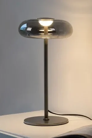 Must-Have Schöner Wohnen lampada LED da tavolo Posh, vetro fumé, 3.000 K