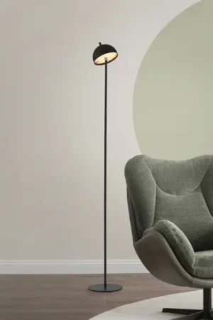 Pagamento Sicuro Schöner Wohnen Lampada LED da pavimento ricaricabile Bellis, nera, IP54