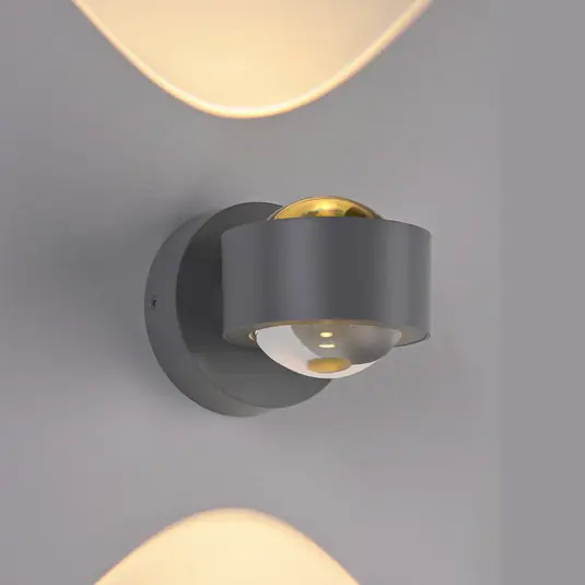 Schöner Wohnen applique a LED Chia, argento, 3.000 K, up/down Promozione Esclusiva