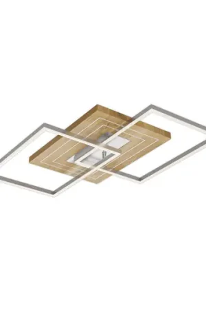 Ultimissimo Modello Plafone LED Inka S, lunghezza 50 cm, legno chiaro, dimmerabile