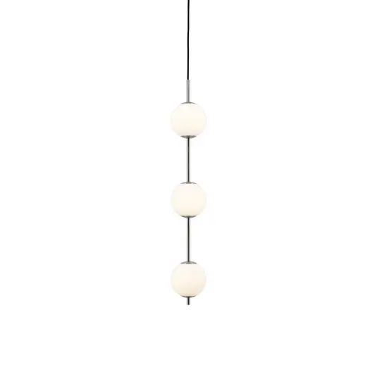 Lampada LED a sospensione UMAGE Audrey, color acciaio, a 3 luci, Ø 12 cm Bestseller