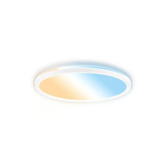 Plafone LED Tava A, CCT, Ø 29 cm, bianco, telecomando Di Tendenza