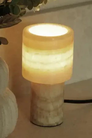 Compra Oggi Stesso PR Home Lampada da tavolo Lucie, color crema, marmo, altezza 16 cm, G9