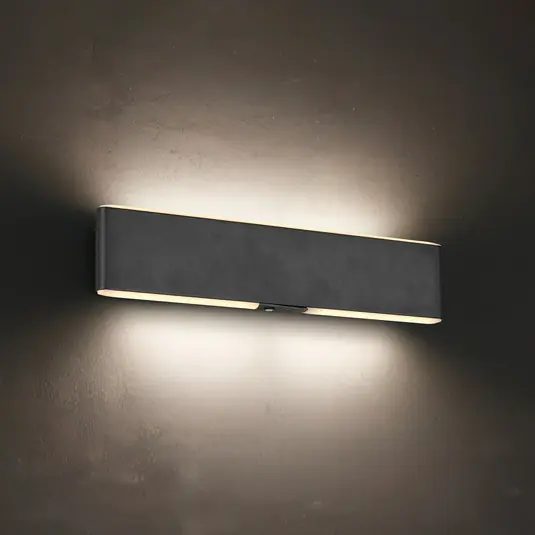 Pagamento Sicuro Appliance a LED ricaricabile Conchita, larghezza 32 cm, nera, metallo