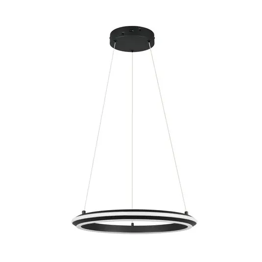 Nuova Collezione Lampada LED a sospensione a sospensione Amador, Ø 45 cm, nero opaco, metallo,