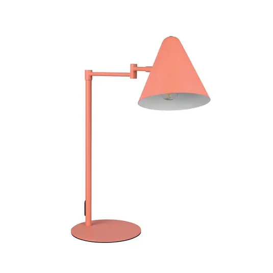 Solo Oggi Lampada da tavolo Cosima, color albicocca, altezza 50 cm, metallo