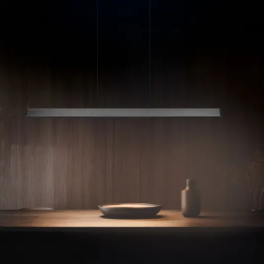 Occasione Imperdibile Lampada LED a sospensione Donegal, nera, lunghezza 150 cm, CCT