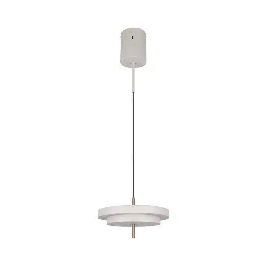 Lampada LED a sospensione Keaton, grigio chiaro, Ø 40 cm, metallo, CCT Miglior Prezzo