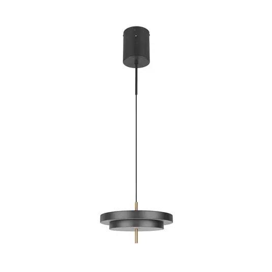 Direttamente Dal Produttore Lampada LED a sospensione Keaton, nero/oro, Ø 40 cm, CCT