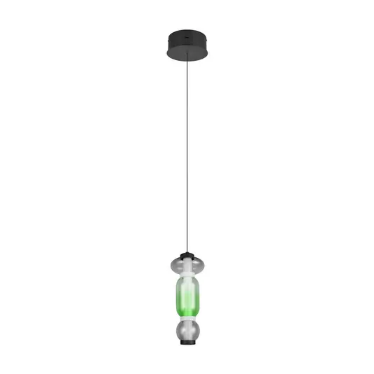 Subito Disponibile Lampada LED a sospensione Minerva, Ø 15 cm, colorata, vetro, CCT, dimmerabile