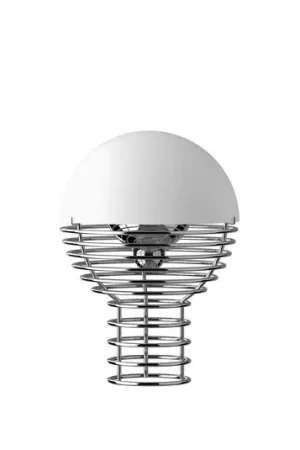 Lampada da tavolo LED ricaricabile VERPAN WIRE, bianca, altezza 25 cm, IP44 Prezzo Di Fabbrica