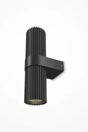 Applique DYNAMICS, nera, altezza 23 cm, metallo, up/down Pagamento Sicuro
