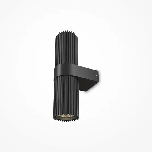 Applique DYNAMICS, nera, altezza 23 cm, metallo, up/down Pagamento Sicuro