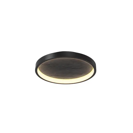 Plafoniera LED Orign, Ø 41 cm, nero, metallo/pietra Pagamento Sicuro