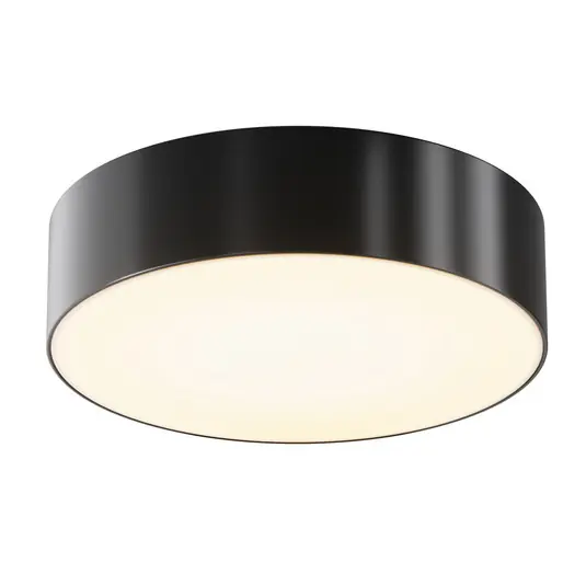 Quantità Limitata Plafoniera LED da esterni Zon, nero, Ø 22 cm, 3.000 K metallo