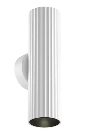 Applique Calipso, bianca, altezza 20 cm, metallo, 2xGU10, up/down Professionale