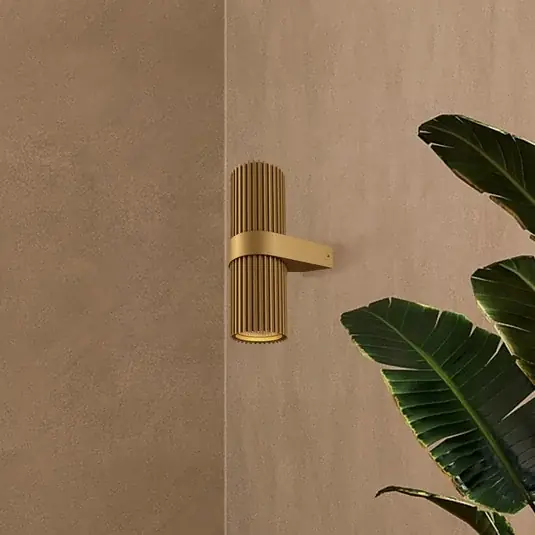 Applique DYNAMICS, color oro, altezza 23 cm, metallo up/down Offerta Del Giorno