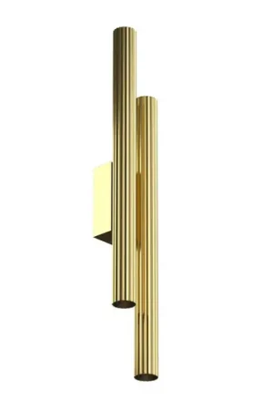 Applique a LED Calipso, ottone, altezza 49 cm, metallo, a 4 luci. Non Perdere